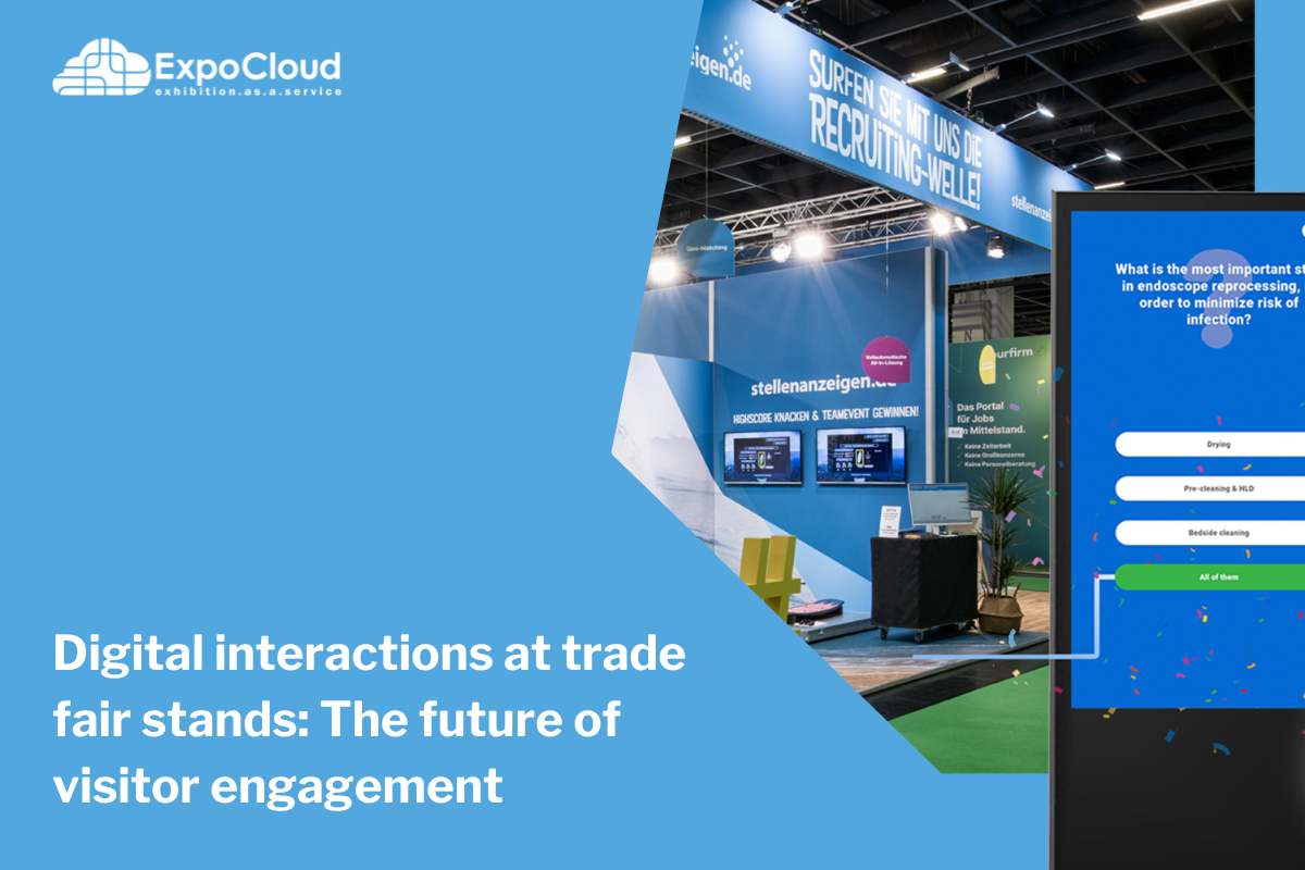 Digital interactions at trade fair stands: The future of visitor engagement