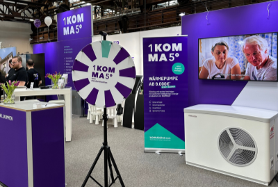 1Komma5°- Messestand