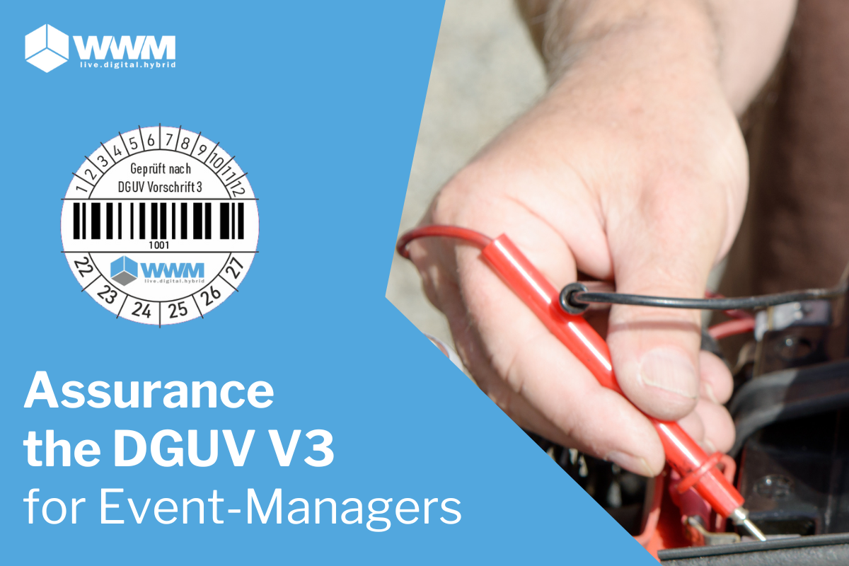 Cover picture - Ensuring compliance with DGUV V3 at trade fairs and events for event managers